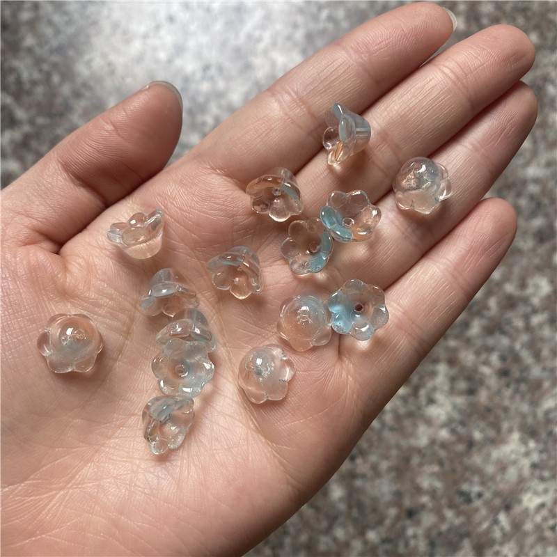 50pcs แก้วสีกล้วยไม้ดอกตูม DIY ปิ่นปักผมโบราณจี้จี้เครื่องประดับขายส่ง ราคา ถูกที่สุด ดีลบีเคเค แกลเลอรีภาพที่ 7