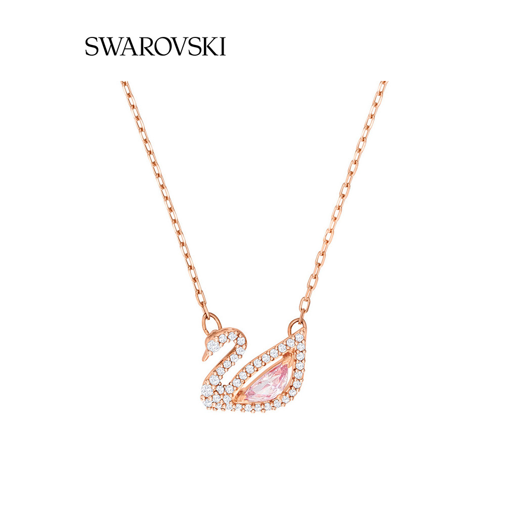 [พร้อมกล่อง] Swarovski DAZZLING SWAN Elegant SWAN สร้อยคอหญิงกระดูกไหปลาร้าโซ่ของขวัญ