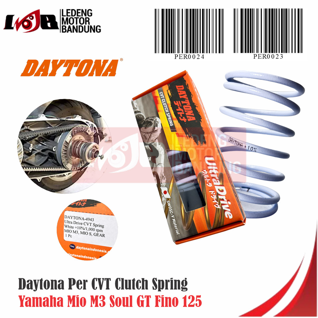 Daytona Per CVT Mio M3 Soul GT Fino 125 สปริงคลัช สกู๊ตเตอร์ Matic Yamaha 1000 1500 RPM