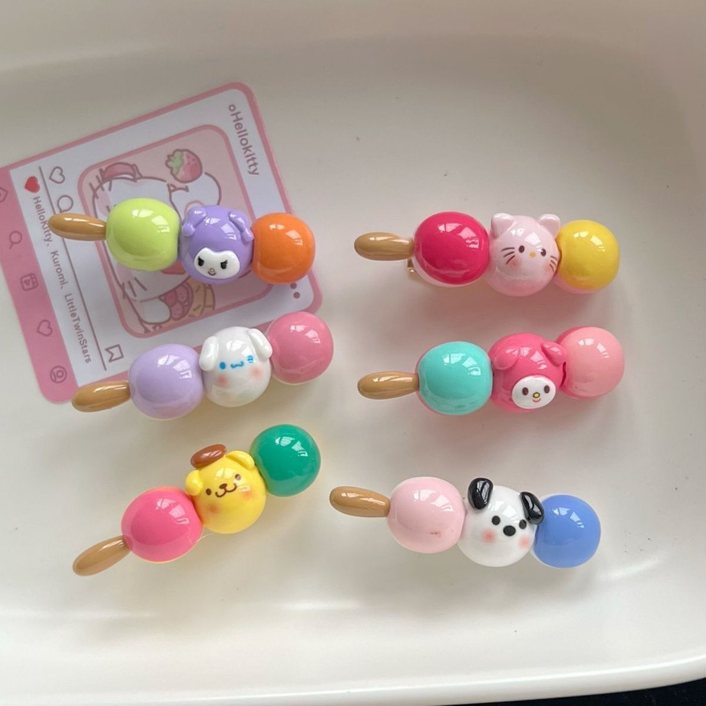 Candy สี Sugar Gourd Hairpin เด็กน่ารักอาหารเล่น Bangs คลิปหวานนักเรียน Sanrio Headdress สาว