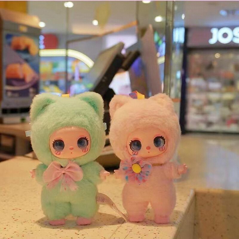 Liila toys Little Lucky Cat Plush Mystery Box สินค้าใหม่อินเทรนด์เล่นตกแต่งตุ๊กตาของขวัญน่ารัก