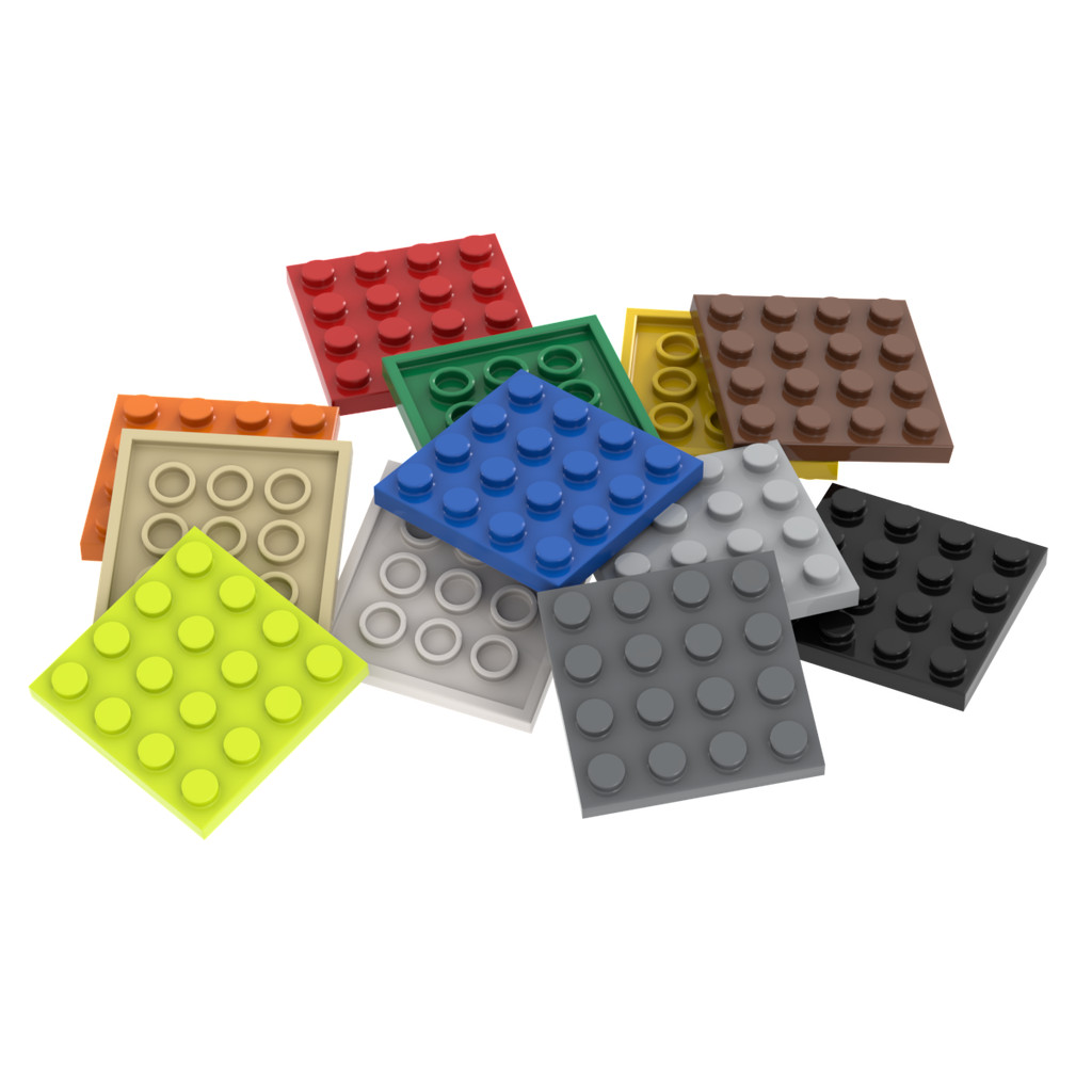 12pcs MOC แผ่นอนุภาคขนาดเล็กคลาสสิกบล็อกตัวต่อ 4x4 ชิ้นแผ่นฐาน DIY ใช้งานร่วมกับ 3031