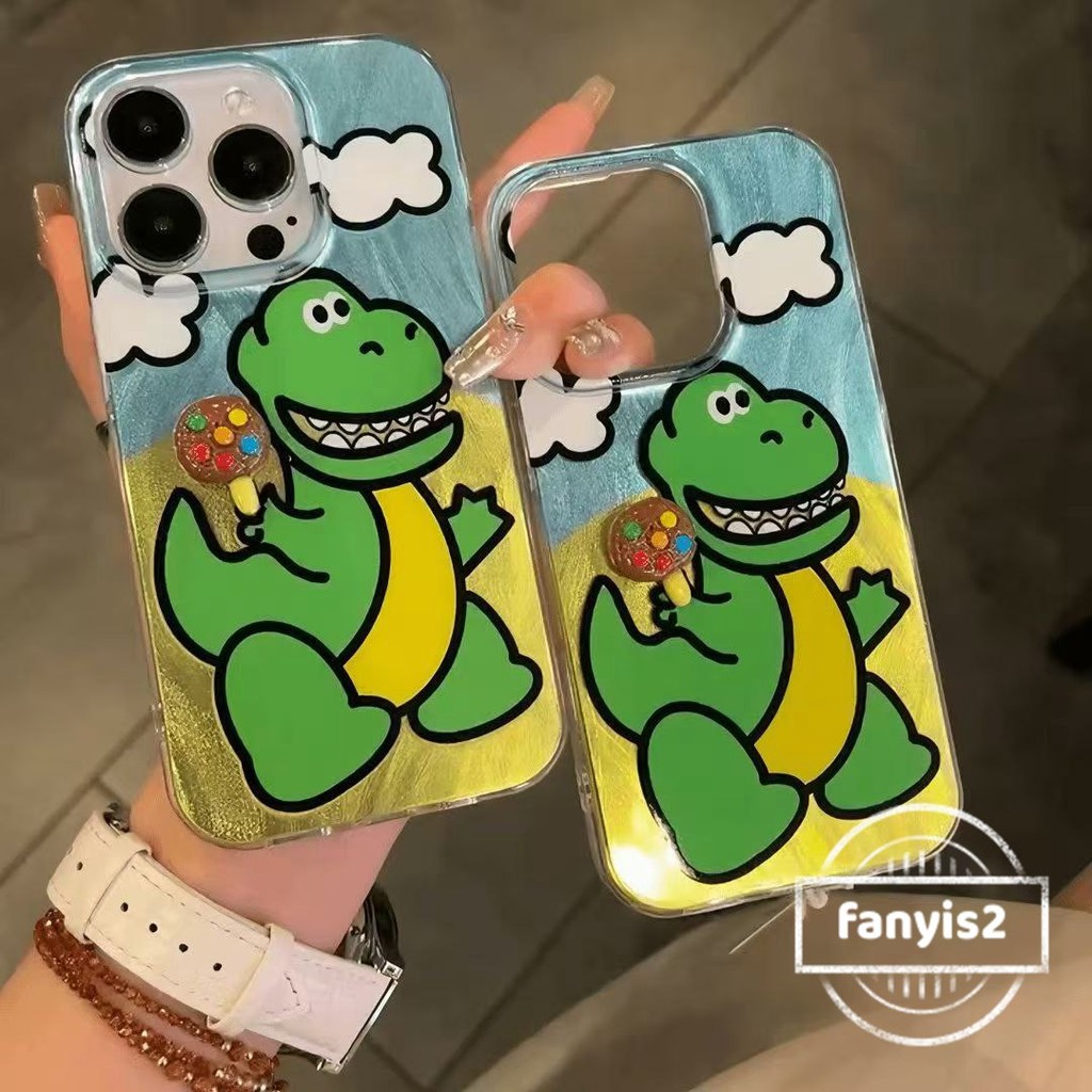 สําหรับoppo A3X A60 A18 A16K A15 A17 A38 A57 A58 A77s A5s A12 A79 A78 A95 A74 A96 A94 A93 A92 A52 Reno 5Fกรณีไดโนเสาร์นุ่มกรณี