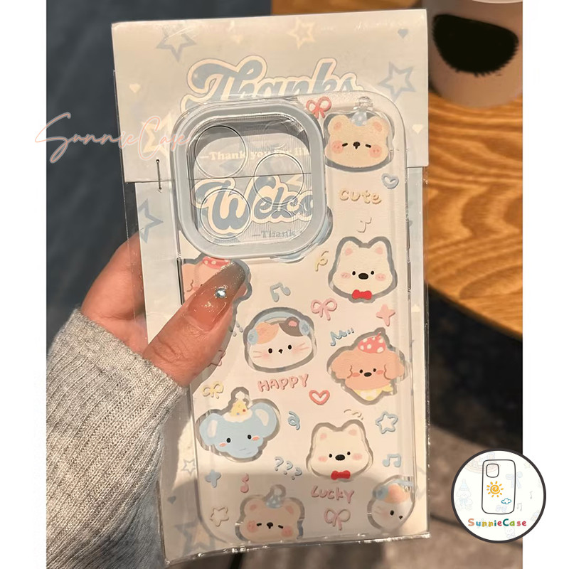 เคส Redmi 11 13 12C 10A 10C 9T 9C 9 12 9A 13C NFC A2 A19 12 8 11S 10 Pro POCO M3ง่าย ๆ น่ารักจัง ลูกหมาการ์ตูน คิตตี้เคส