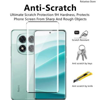 2in1 3D โค้ง กระจกนิรภัย สําหรับ Xiaomi Redmi Note14/Note15 Pro/Plus/Pro+ 4G/5G ป้องกันเลนส์กล้อง ด้านหลัง ฟิล์มแก้ว