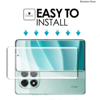 2in1 3D โค้ง กระจกนิรภัย สําหรับ Xiaomi Redmi Note14/Note15 Pro/Plus/Pro+ 4G/5G ป้องกันเลนส์กล้อง ด้านหลัง ฟิล์มแก้ว