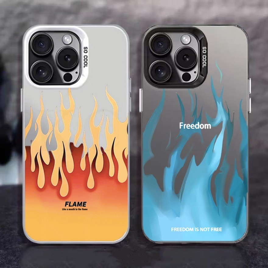 Art Blue Orange Freedom เปลวไฟ IMD เคสโทรศัพท์สําหรับ Xiaomi Poco M5S M3 C31 C65 C55 C61 M6 Pro F3 F