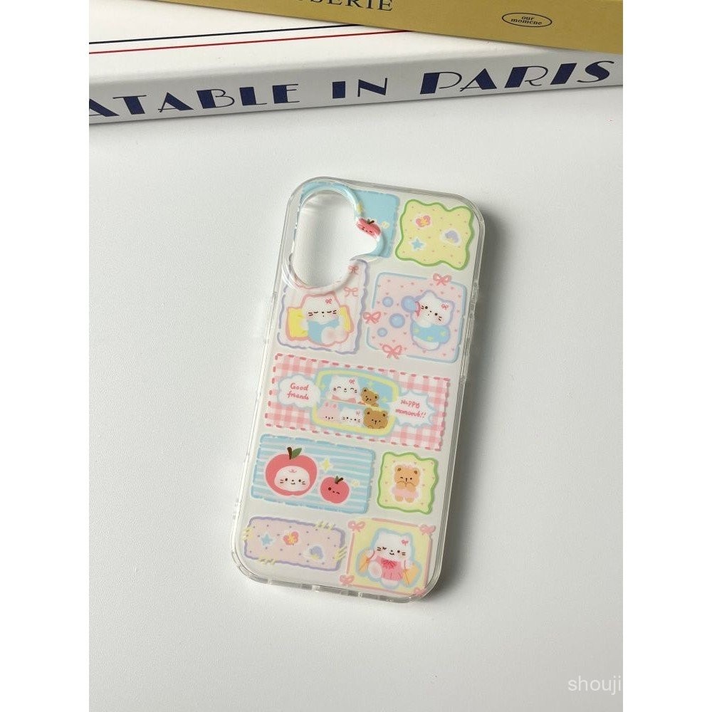 ลายสก๊อต Hello Kitty เคสมือถือสำหรับ iPhone 15 iPhone 16นุ่ม14รุ่นใหม่13PROMAX การ์ตูน12หญิง11 scwm