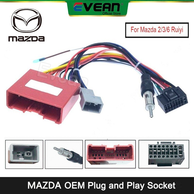 Evean สําหรับ Mazda 2/3/6 Ruiyi Plug and Play