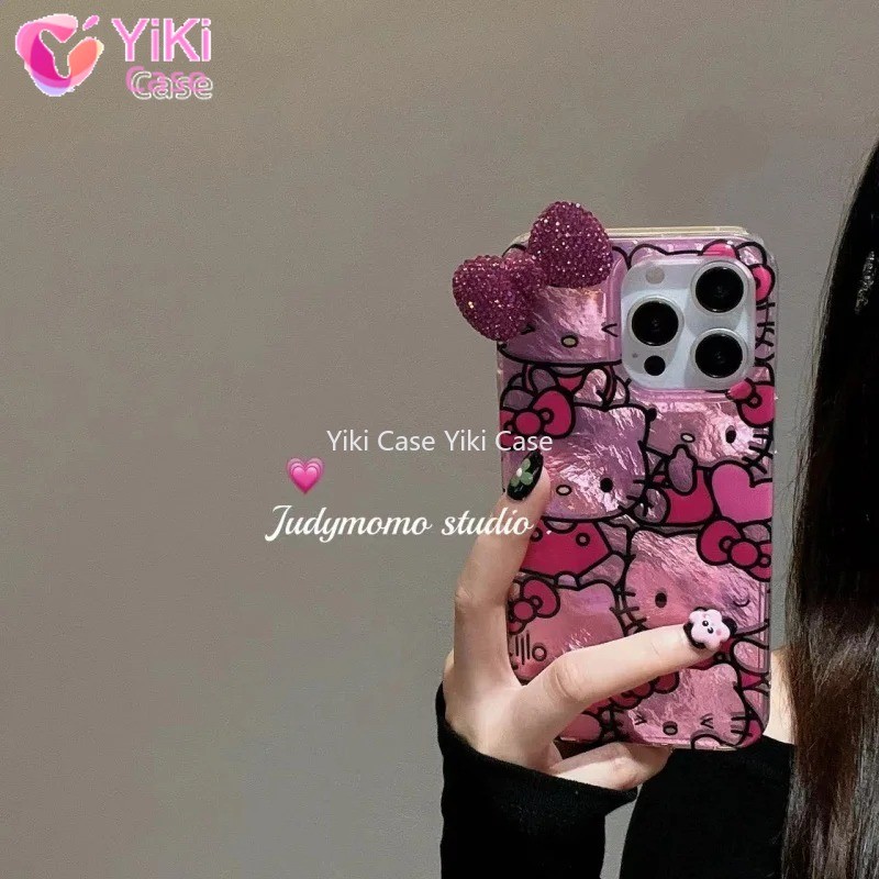 สําหรับ OPPO Reno 12 Pro 11F 10 8 Lite 8Z 8 Pro 7 7Z 7 Lite 6Z 6Lite 5 Z Blink Hello Kitty เพชร Bowk