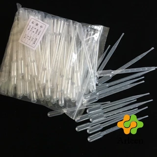 Arleen หลอดหยดสีพีวีซีแบบใช้แล้วทิ้ง 100ชิ้น/แพ็ค 1ml/2ml/3ml/5ml เกรดแล็บ ใช้กับงานศิลปะ+วิทยาศาสตร์ Dropper