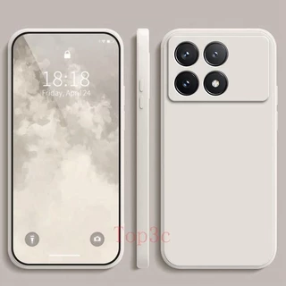 เคส Poco X6 Pro 5G , สีทึบ Poco X6 Pro 5G เคสป้องกันซิลิโคนป้องกันการตกสีธรรมดาเรียบง่าย YT