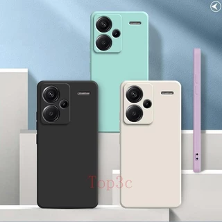 เคส Redmi Note 13 Pro + 5G สีทึบ Redmi Note13 Pro Plus 5G เคสซิลิโคนป้องกันการตกสีธรรมดาเรียบง่าย YT