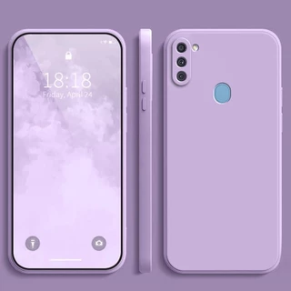 เคส Samsung A11 M11 สีทึบ Samsung M11 A11 เคสป้องกันซิลิโคนป้องกันการตกสีธรรมดาเรียบง่าย YT