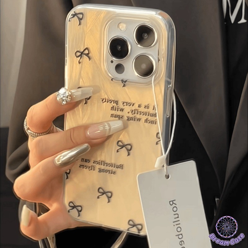 แฟชั่นน่ารักสร้อยข้อมือโบว์สีดำเคสสำหรับ Samsung A05s A34 A18 A05 A14 A53 A33 A15 A21s A23 A51 A32 A13 A25 A50 A12