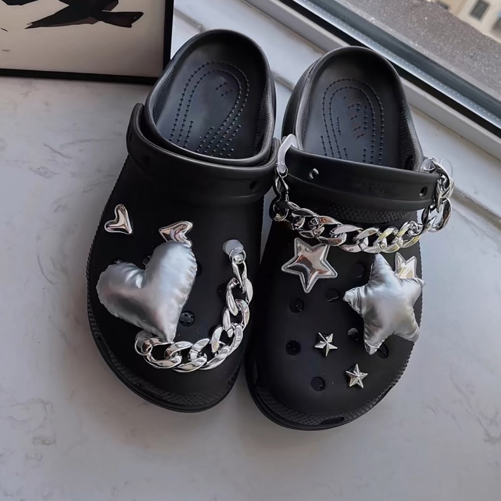 เงิน star&love เกาหลี jibbits crosc charm jibbits อุปกรณ์ DIY น่ารัก