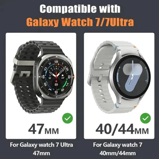 ฟิล์มกันรอยกระจกนิรภัยสำหรับ Samsung Galaxy Watch7 40/44MM สำหรับ Samsung Galaxy Watch Ultra 47mm ฟิล์ม