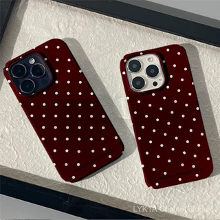 จุดสีแดงเข้ากันได้สำหรับ IPhone16 15 14 13 12 11 PRO MAX x XR XS MAX 8 7 6วินาทีบวก SE 2020สดใสก๋วยเตี๋ยวสี่ขนมปังป้องกันกล้องกันกระแทกปกหลังกรณีโทรศัพท์ axyv