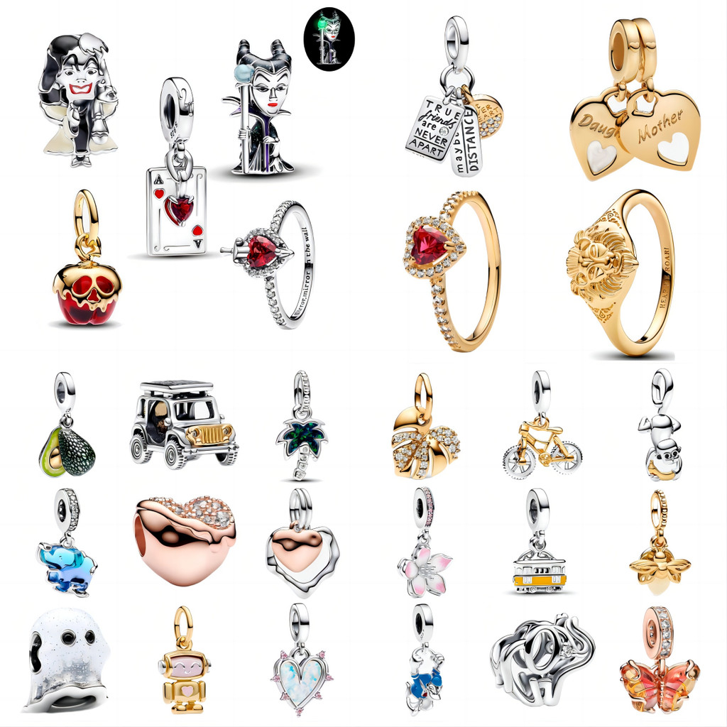 Glow-in-the-dark Boo Ghost Villains Charms Fit ผู้หญิงสร้อยข้อมือสร้อยคอของขวัญแฟชั่น Silver Plated DIY เครื่องประดับ