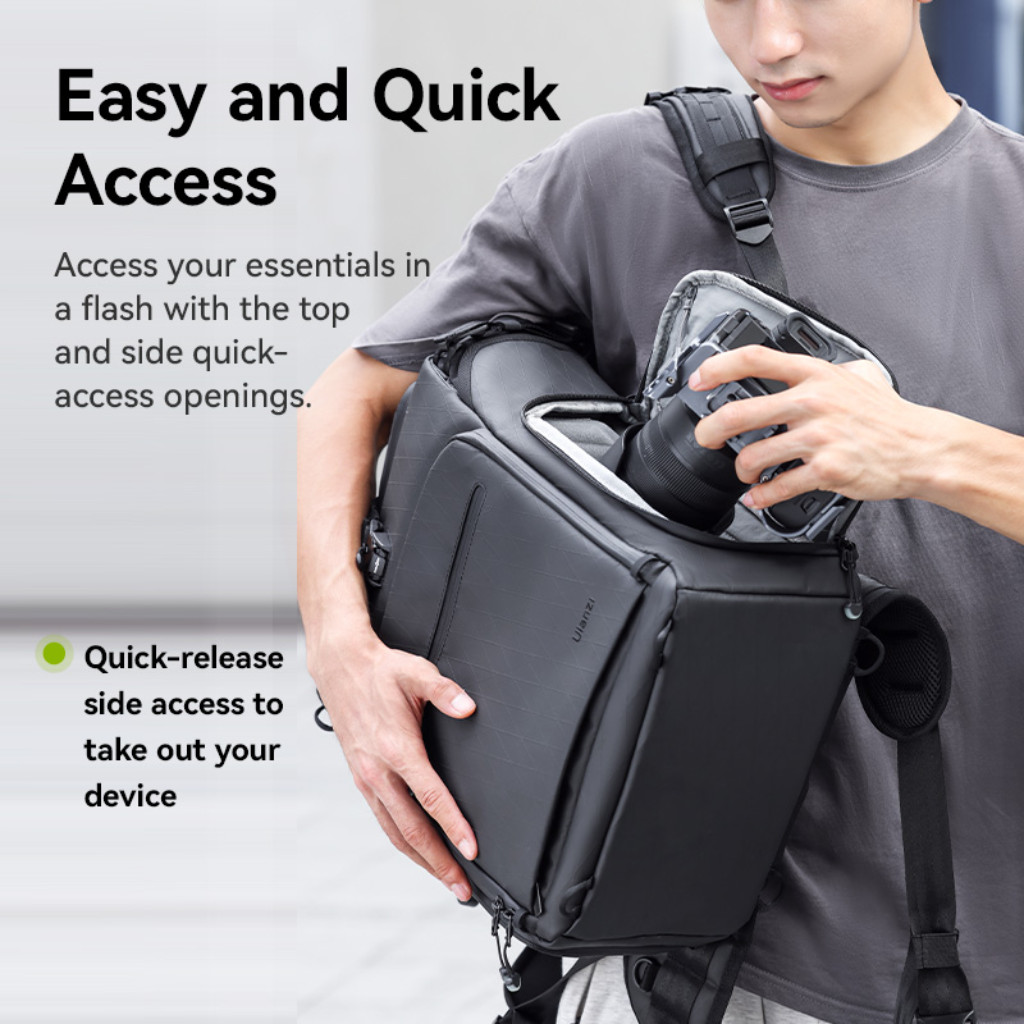 Ulanzi BT01 Camera Backpack กระเป๋ากล้องสะพายหลัง 32L สำหรับ DSLR Mirrorless เลนส์กล้อง อุปกรณ์เสริม
