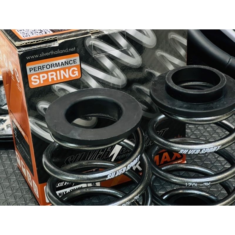 ยางสปริงโช๊คแต่ง สำหรับสปริงแต่ง silver tuner concept rubber springยางรองสปริง โช็คสตรัท แผ่นกันกระแ