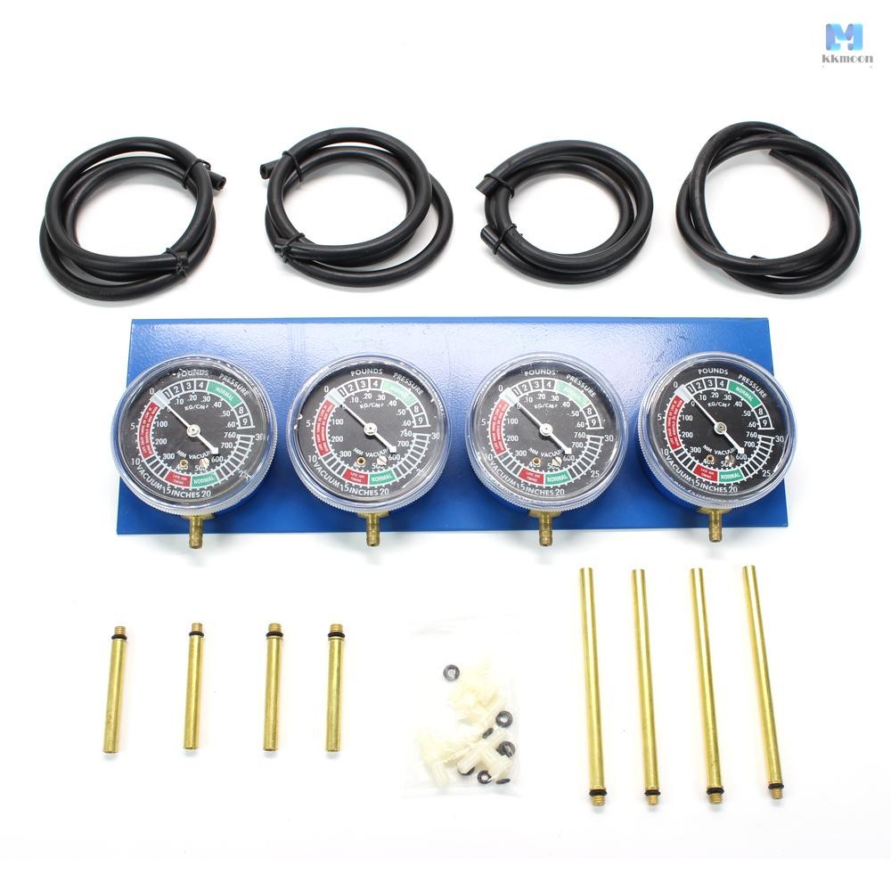 4 กระบอกคาร์บูเรเตอร์ Synchronizer ชุดมาตรวัดสูญญากาศ Balancer Sync Balancing Gauges สําหรับรถจักรยานยนต์มอเตอร์ไซด์ Carbs
