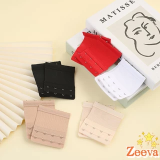 Zeeva【มีสินค้าในสต๊อก】 ตะขอปรับขยายเสื้อชั้นใน(รุ่นมียางยืด) ยืดได้ ตะขอขยายเสื้อใน Elastic Bra Extender