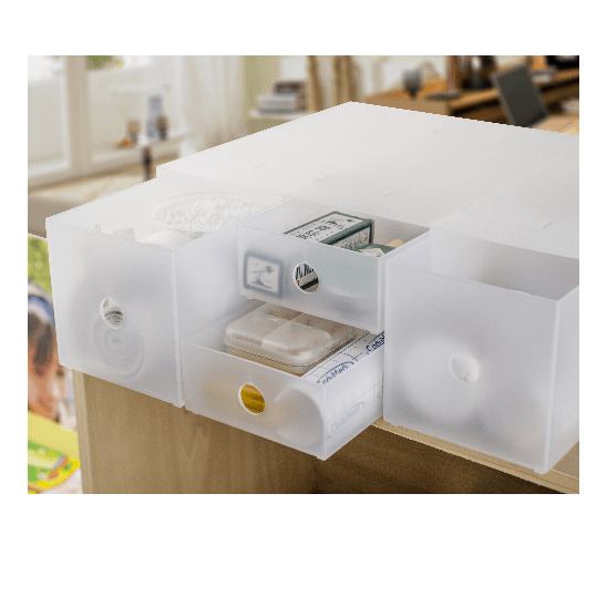 NP_shop4289 ลิ้นชักพลาสติกเก็บของ 3ช่อง A0206-A