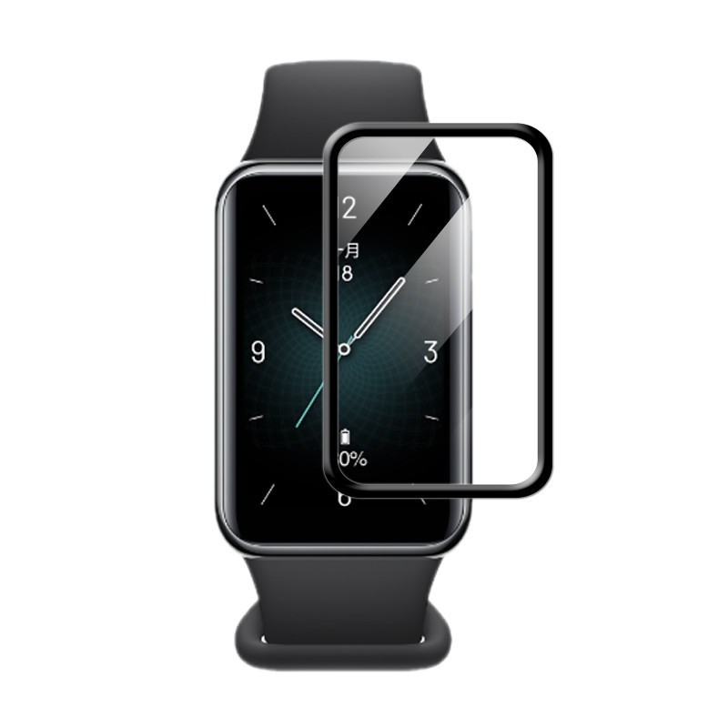 Honor Band4 Band5 1-3Pcs HD โค้งสีดําขอบฟิล์มกระจกนิรภัยสําหรับ Honor Band Choice Magic นาฬิกา ES GS