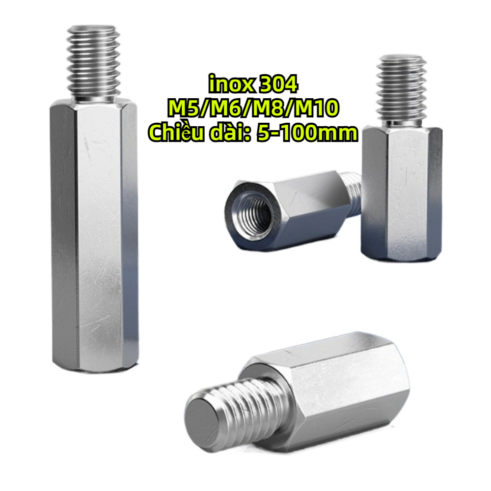 [SVN] 304 คอลัมน์หกเหลี่ยมหัวเดียว M5/M6/M8/M10