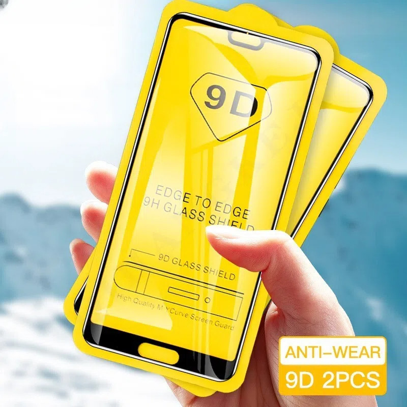 1-2Pcs 9DกระจกนิรภัยสําหรับHuawei Y7A Y6S Y9S Y5 Y6 Y7 Pro Y9 Prime 2019 Y6 2018 Y5P Y6P Y7P Y8P 202