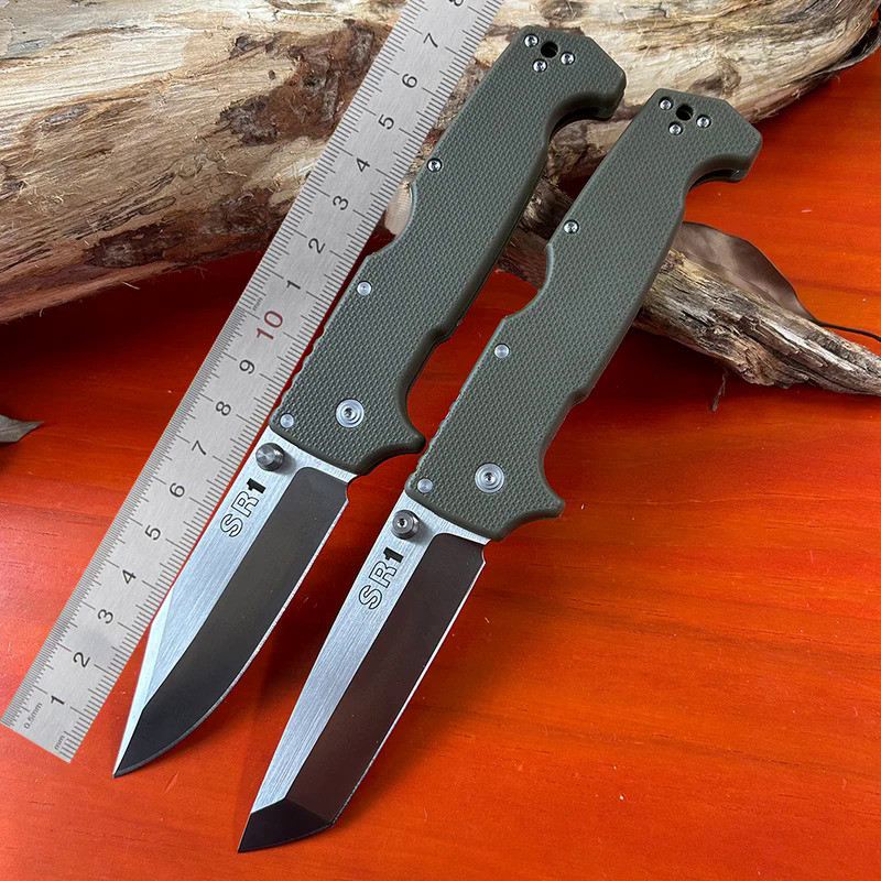 SR1 Outdoor Pocket Folding Knife Cold Tanto Knives S35VN Steel Blade Tactical Survival Quick Hunting