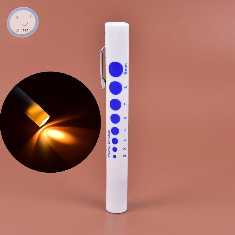Sunset1 ปากกาปฐมพยาบาล LED การวินิจฉัยพยาบาล Penlight พร้อมแสงปากกาวัดนักเรียน EN