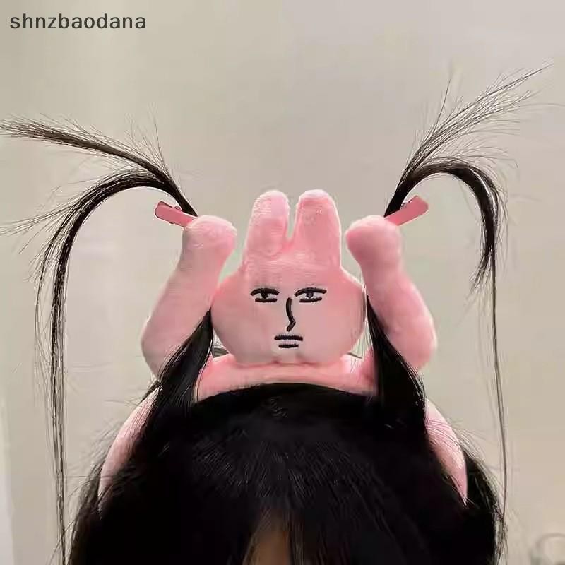 [SHNZAA] Cute s Plush Funny Cartoon Rabbit s Creative Hair Band Hair Accessories Girls Birthday Gifts FSSG