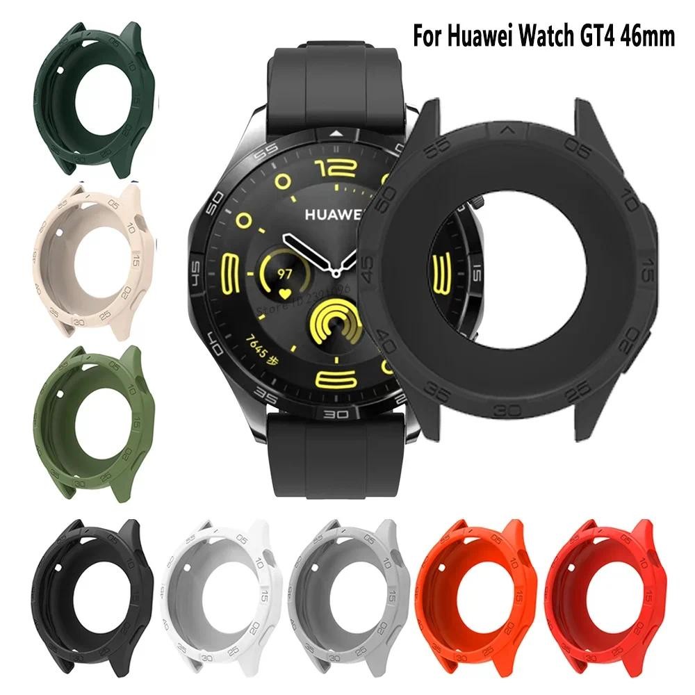 Huawei WatchGT4 WatchGT5 GT5 GT4 ซิลิโคนคุณภาพสูง Hollow Out TPU Soft นาฬิกาสําหรับ Huawei นาฬิกา GT 5 4 41 มม.46 มม.Anti Scratch กันกระแทกสมาร์ทนาฬิกากรอบกันชน Protector