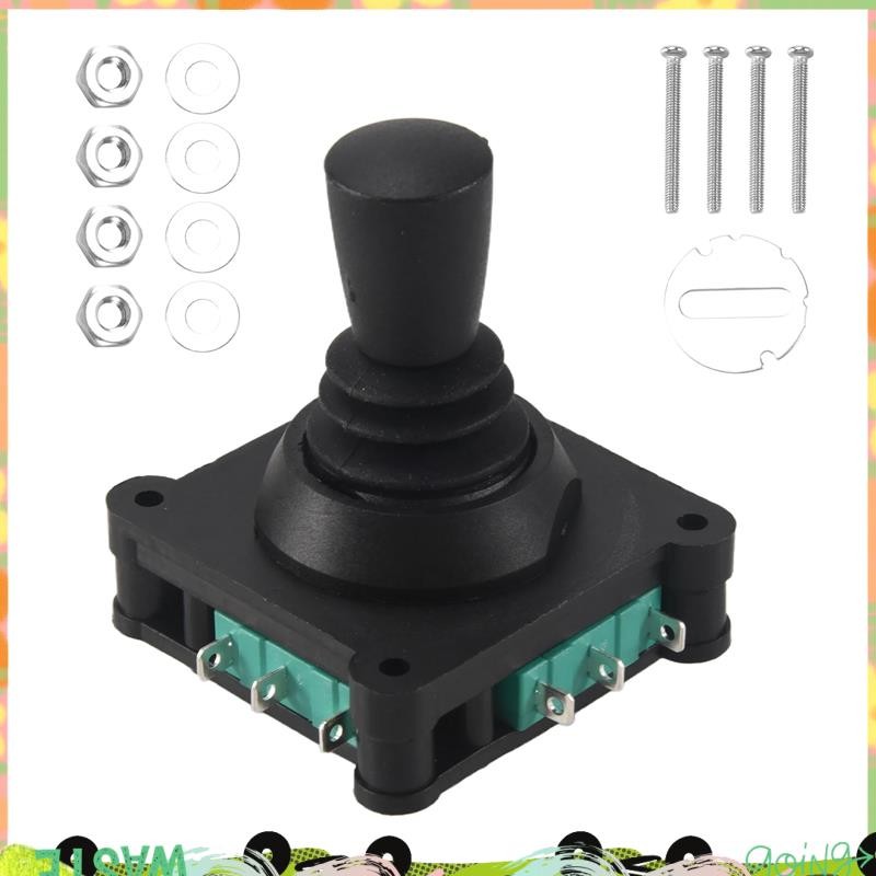 Super จอยสติ๊กสวิทช์ AC 240V 5A 4NO 4NC Momentary 2.5 มม. ด้ายยึดจอยสติ๊กสวิทช์