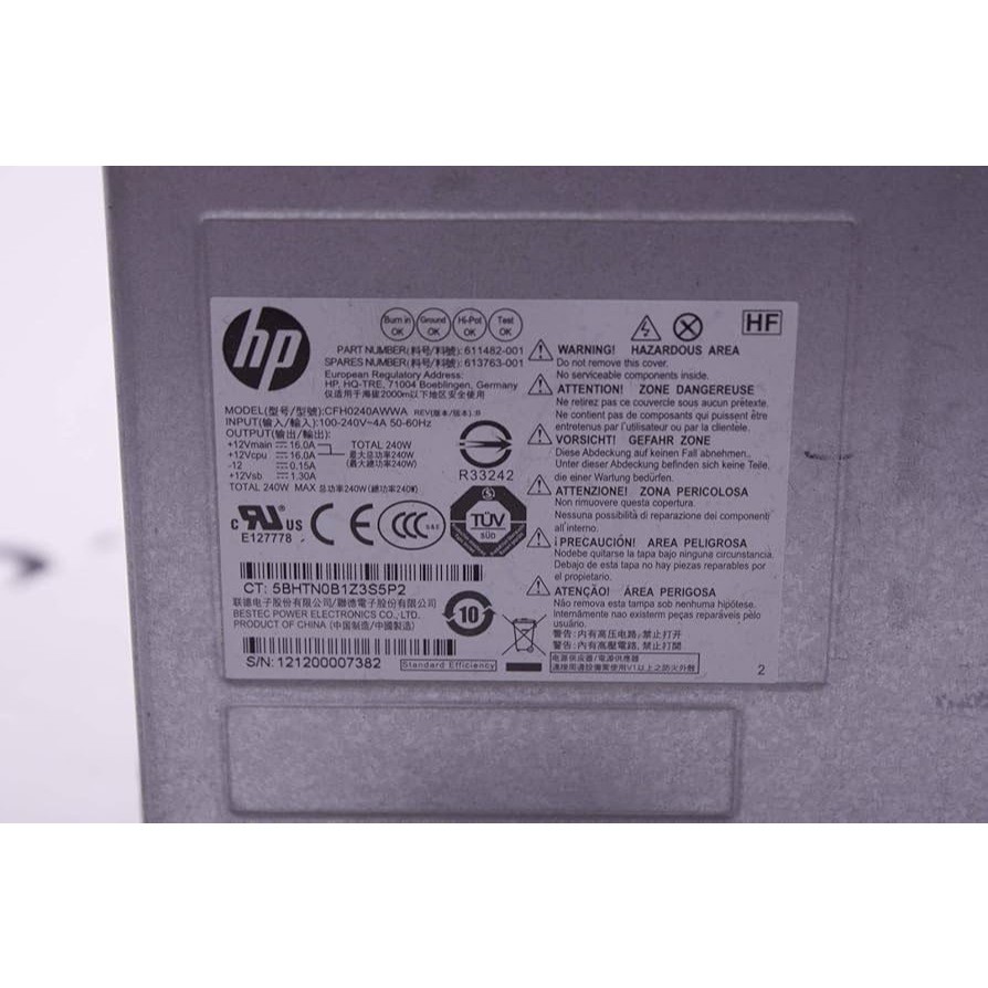 Power Supply HP Elite 8000 8100 8200 SFF (503375-001) 240W