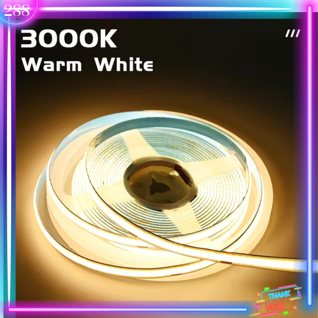 Led Strip COB DC 12v / 24v 5 เมตร Strip Light COB IP33