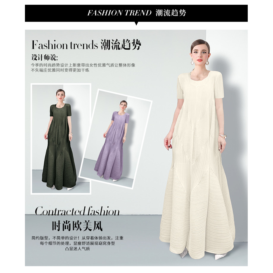 W ชุดเดรสจับจีบจับจีบ 6 สี - รูปที่ 6