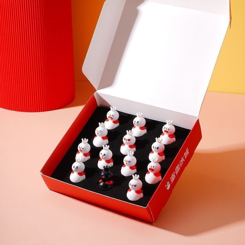 Mixue Ice City Doll Gift Tumbler Gift Box Cute Full Set Adult Children Cartoon Toy Educational Gift