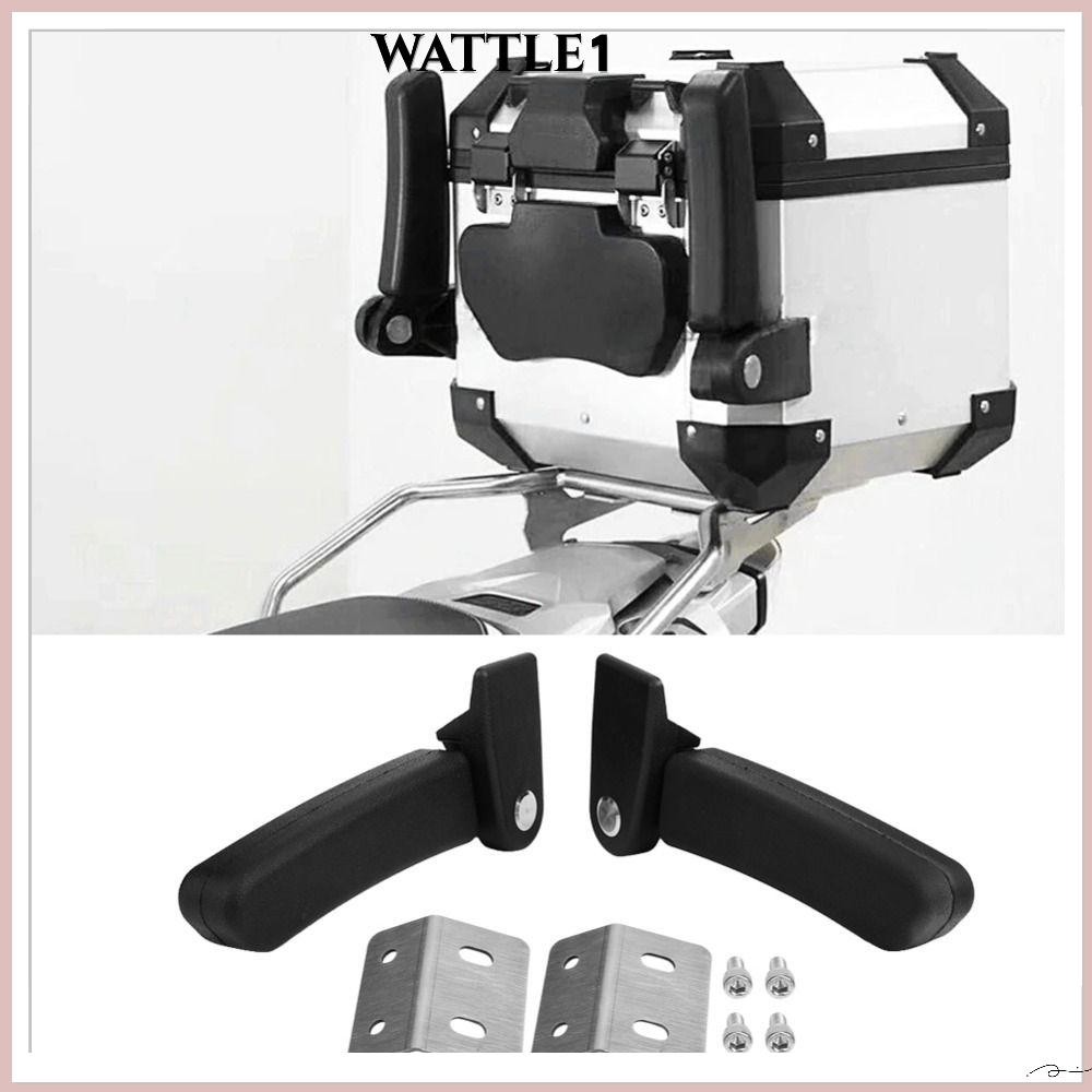 WATTLE ชุดที่วางแขนด้านหลัง, อุปกรณ์เสริม Universal Folding Top Box Arm Rest, Alloy Passenger Seat Motorcycle Rear Folding Top