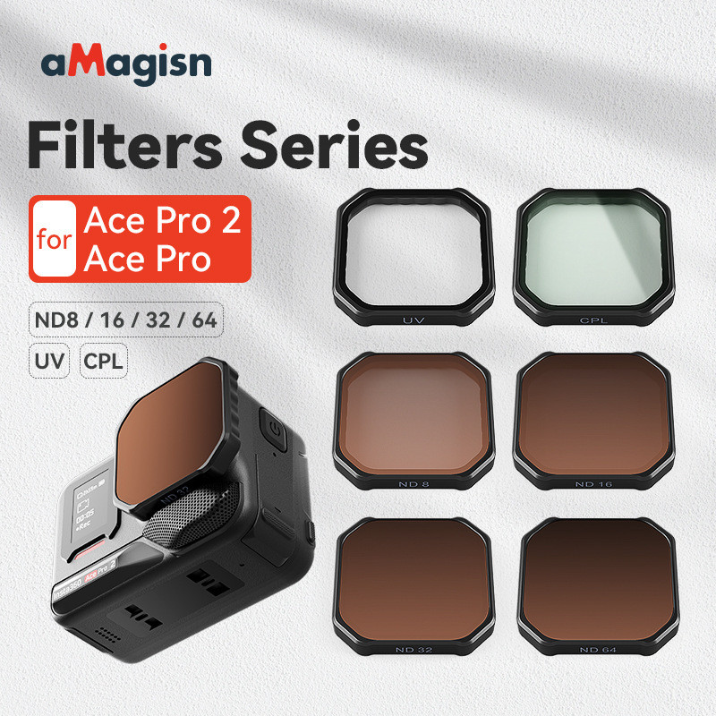 สําหรับ Ace Pro/Acepro2I/nsta360 Ace Pro 2 ชุดกรอง ND ลด CPL Polarized UV เลนส์อุปกรณ์เสริมกรองแก้ว 