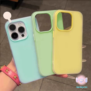 🎀จัดส่งในพื้นที่🎀เคสเยลลี่โปร่งใสสองในหนึ่ง หอยเจลสีที่โปร่งใส สำหรับiPhone16 15 13 12 11 6 7 8 Plus Pro Promax X XS XR