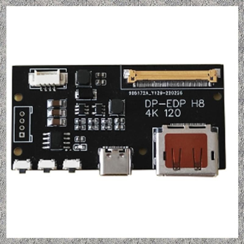 DP to EDP 4K 120HZ DIY4K Driver Board 4K 2K 1080 อะแดปเตอร์สําหรับจอแสดงผลแบบพกพา (A) ติดตั้งง่าย