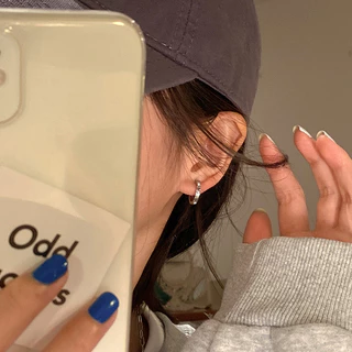 🌈พร้อมส่ง ต่างหูห่วงเงิน sterling 92.5% ทั้งตัวเรือน ชุบทองเหลือง ต่างหูเพชร ของขวัญ