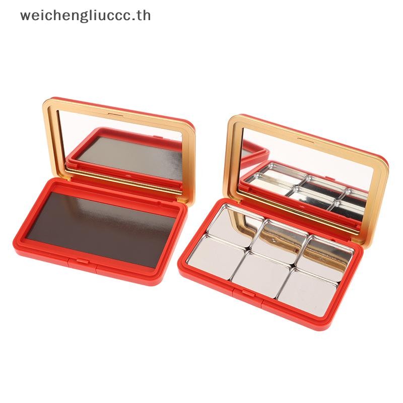 # chengliu # Multi-grids DIY อายแชโดว์พาเลทพร้อมกระจกที่ว่างเปล่า DIY กล่องเครื่องสําอาง Magnetic Makeup Palette DIY Make Up Tool .