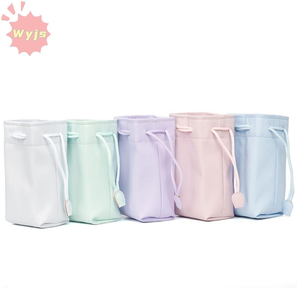 WJYS กระเป๋าหูรูด,สีสันกันน้ํากล้องทันที,กลางแจ้งPUแบบพกพาUniversal Storageสําหรับ Instax Mini 12/11/9/88/EVO/Liplay Travel