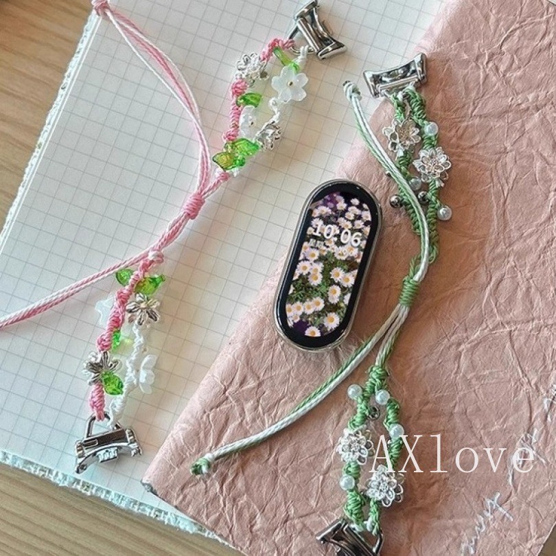 สําหรับ ไมล์ วงดนตรี 9 10 8 7 6 5 4 3 สายออกแบบใหม่สร้อยข้อมือสําหรับ เสี่ยวหมี่ วงดนตรี 8 9 มือโปร สายรัดข้อมือสําหรับ ไมล์ 8 9 อุปกรณ์ใช