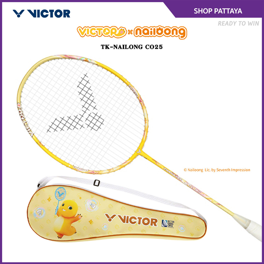 VICTOR COLLECTION NAILONG ไม้แบดมินตัน รุ่น TK-NAILONG แถม เอ็น VS-100 + ซองหนัง (โปรดอ่านรายละเอียด