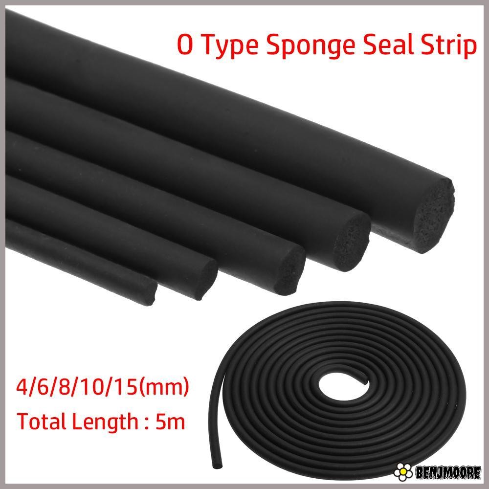 BENJMOORE 5M Car Door Edge Protector Soundproof Industrial O Shape ทนความร้อน Drught Excluder